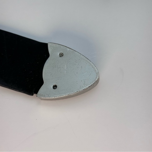 B-Low the Belt Frank Hip Belt in Black & Silver western cowgirl leather buckle - Picture 7 of 7